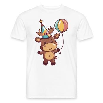 Orignal Anniversaire Bébé - T-shirt homme - blanc - Devant - AI Model Male 178 dark (178cm)