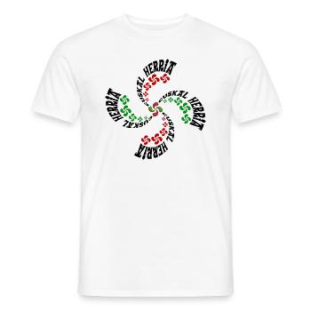 Baskenlandkreuz - Männer T-Shirt - Weiß - Vorne - AI Model Male 178 dark (178cm)