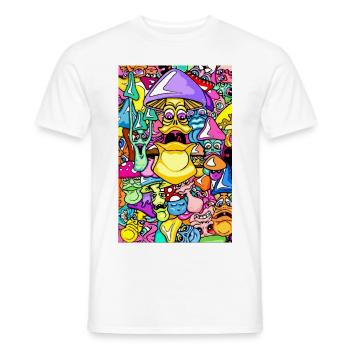 A Lot Of Champignons.png - T-shirt homme - blanc - Devant - AI Model Male 178 dark (178cm)