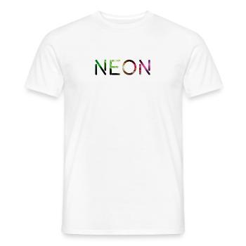 Neon Light Color Color Party - Men's T-Shirt - white - Front - AI Model Male 178 dark (178cm)