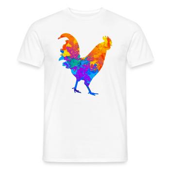 Chicken Chicken Chicken Breeder Chicken Whisperer - Men's T-Shirt - white - Front - AI Model Male 178 dark (178cm)