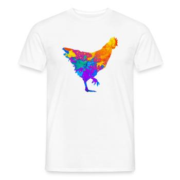 Chicken Chicken Chicken Keeper Chicken Whisperer - Men's T-Shirt - white - Front - AI Model Male 178 dark (178cm)