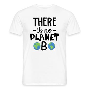 There is No Planet B Fridays for Future Design - Men's T-Shirt - white - Front - AI Model Male 178 dark (178cm)