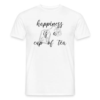thé - T-shirt homme - blanc - Devant - AI Model Male 178 dark (178cm)
