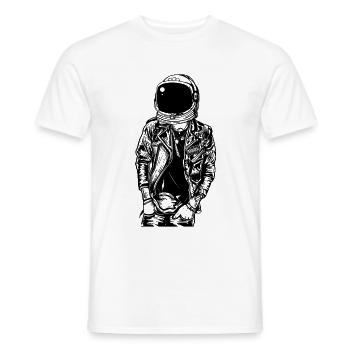 L'astronaute Punkster - T-shirt homme - blanc - Devant - AI Model Male 178 dark (178cm)