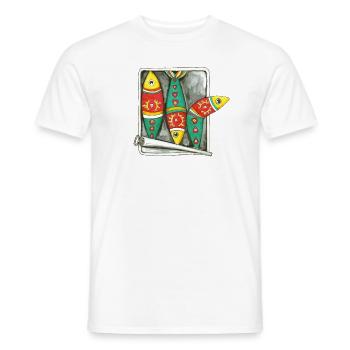 Les sardines du Portugal - T-shirt homme - blanc - Devant - AI Model Male 178 dark (178cm)