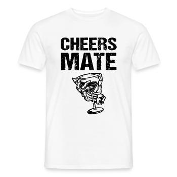 Cheers Mate - Männer T-Shirt - Weiß - Vorne - AI Model Male 178 dark (178cm)
