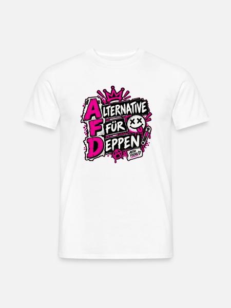 Alternative für Deppen - Männer T-Shirt - Weiß