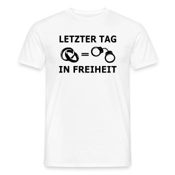 Junggesellenabschied/Jungesellinnenabschied: - Männer T-Shirt - Weiß - Vorne - AI Model Male 178 dark (178cm)