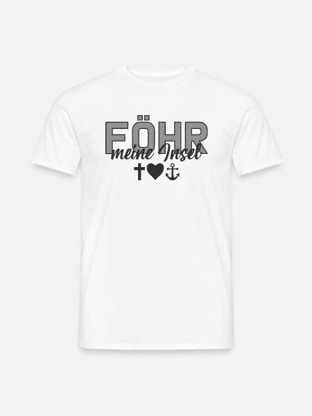 Föhr, meine Insel Nordsee Glaube Liebe Hoffnung g - Männer T-Shirt - Weiß