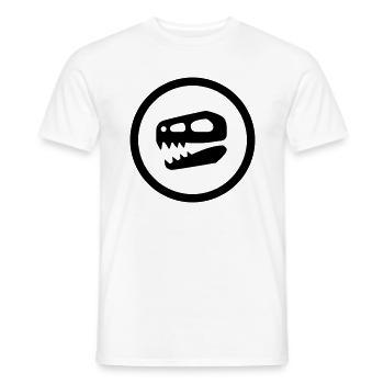 Dinosaurier Schädel Geschenk - Männer T-Shirt - Weiß - Vorne - AI Model Male 178 dark (178cm)