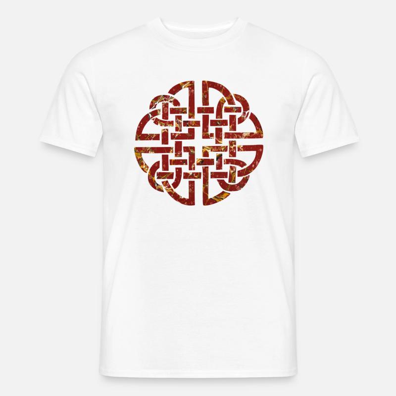 Celtic knot 8 e 232 - Men's T-shirt - white
