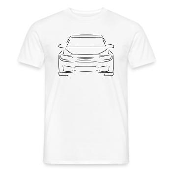 Ich liebe schöne Autos - Männer T-Shirt - Weiß - Vorne - AI Model Male 178 dark (178cm)