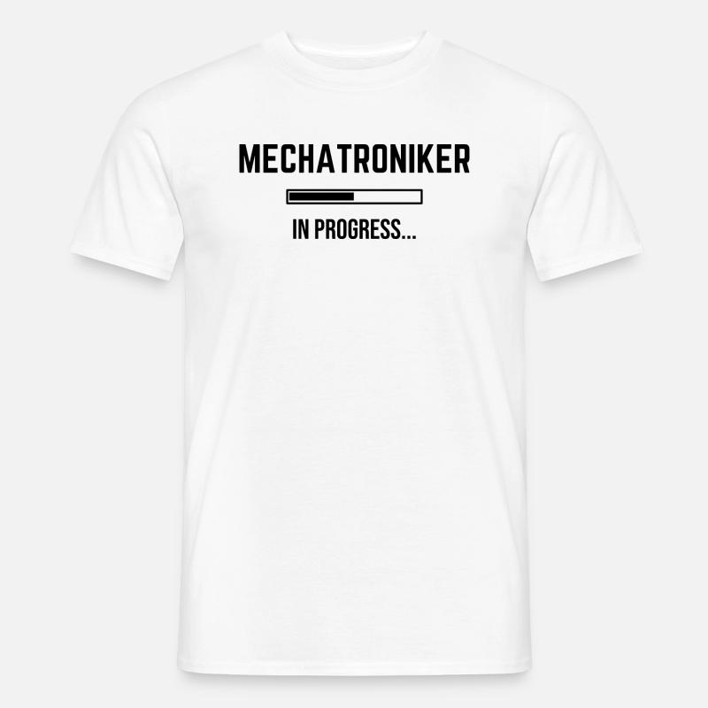 Mechatroniker In Progress - Männer T-Shirt - Weiß