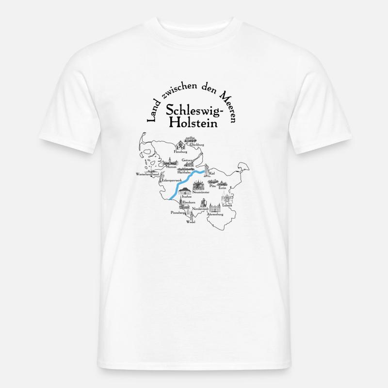 Schleswig-Holstein - Männer T-Shirt - Weiß