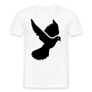 Dove symbol - Men's T-Shirt - white - Front - AI Model Male 178 dark (178cm)