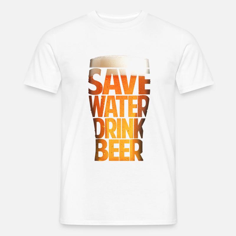 BEER - Männer T-Shirt - Weiß