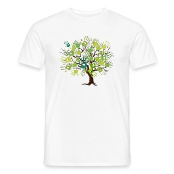 Fridays for Future Changement climatique Changement climatique regenwa - T-shirt homme - blanc - Devant - AI Model Male 178 dark (178cm)
