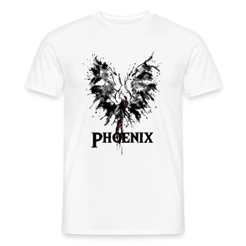 Phoenix aus der Asche Zeichnung Geschenkidee - Männer T-Shirt - Weiß - Vorne - AI Model Male 178 dark (178cm)
