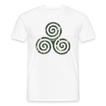 keltisches symbol triskele e 226 - Männer T-Shirt - Weiß - Vorne - AI Model Male 178 dark (178cm)