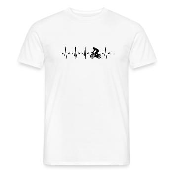Fahrrad | Rennrad | Radsport - Männer T-Shirt - Weiß - Vorne - AI Model Male 178 dark (178cm)