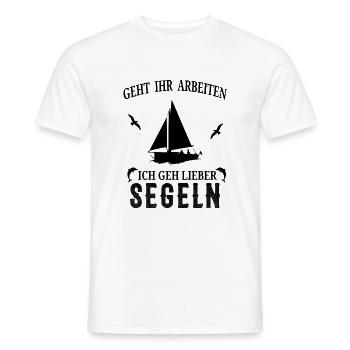 Segeln | Geschenk Segler | Geschenk Segeln lustig - Männer T-Shirt - Weiß - Vorne - AI Model Male 178 dark (178cm)
