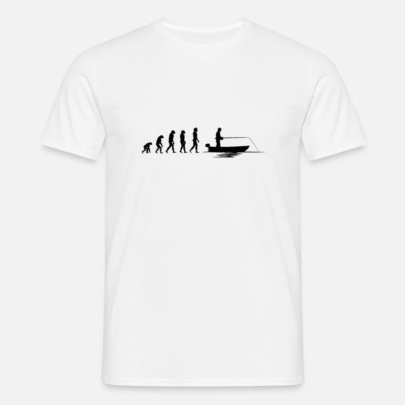 Evolution Fisher | Evolution Angler - Men's T-Shirt - white