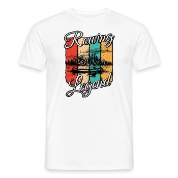 Vintage Roower Rowing Row Crew Gift Kayak Lover - Men's T-Shirt - white - Front - AI Model Male 178 dark (178cm)