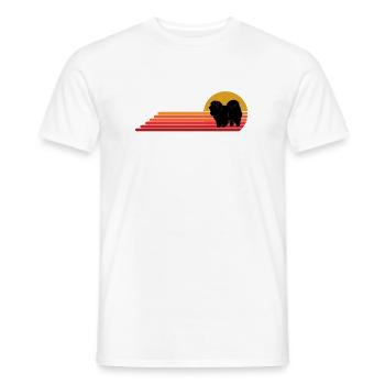 Chow Chow Dog Retro Vintage Style Idea - Men's T-Shirt - white - Front - AI Model Male 178 dark (178cm)