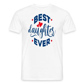 Meilleure fille de tous les temps - T-shirt homme - blanc - Devant - AI Model Male 178 dark (178cm)