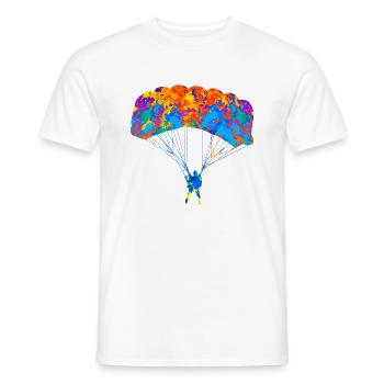 Parachutistes parachutistes parachutistes parachutistes - T-shirt homme - blanc - Devant - AI Model Male 178 dark (178cm)