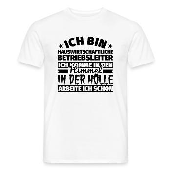 Hauswirtschaftliche Betriebsleiter Geschenk lustig - Männer T-Shirt - Weiß - Vorne - AI Model Male 178 dark (178cm)