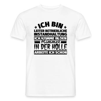 Leiter Betriebliche Instandhaltung Geschenk lustig - Männer T-Shirt - Weiß - Vorne - AI Model Male 178 dark (178cm)