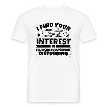 Finanzmanagement lustiges Geschenk - Männer T-Shirt - Weiß - Vorne - AI Model Male 178 dark (178cm)