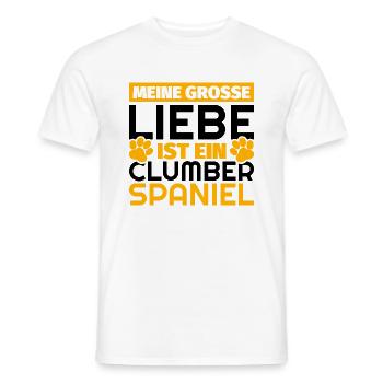 Clumber-Spaniel Geschenke lustig - Männer T-Shirt - Weiß - Vorne - AI Model Male 178 dark (178cm)