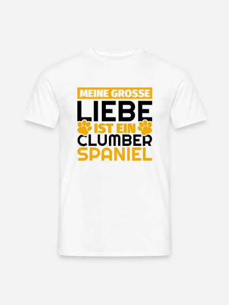 Clumber-Spaniel Geschenke lustig - Männer T-Shirt - Weiß