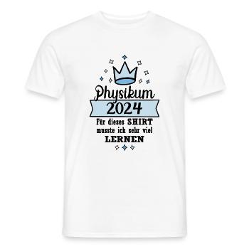 Physikum geschafft!!! Medizinstudent Universität - Männer T-Shirt - Weiß - Vorne - AI Model Male 178 dark (178cm)