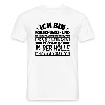 Forschungs- und Entwicklungsingenieurin Geschenk l - Männer T-Shirt - Weiß - Vorne - AI Model Male 178 dark (178cm)