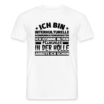 Interkulturelle Kommunikationsberater Geschenk lus - Männer T-Shirt - Weiß - Vorne - AI Model Male 178 dark (178cm)