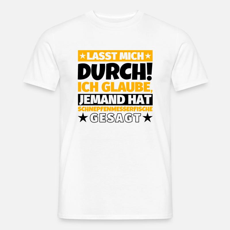 Schnepfenmesserfische - Männer T-Shirt - Weiß