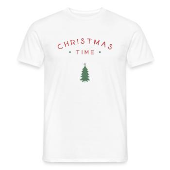 Weihnachtszeit - Männer T-Shirt - Weiß - Vorne - AI Model Male 178 dark (178cm)