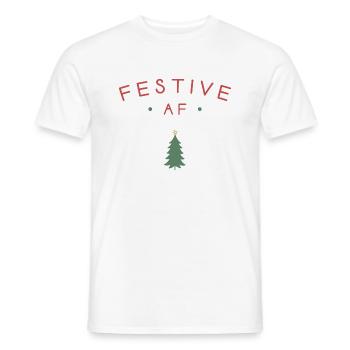 AF festif - T-shirt homme - blanc - Devant - AI Model Male 178 dark (178cm)