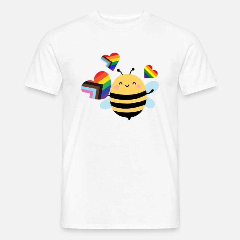 Bee Pride - Männer T-Shirt - Weiß