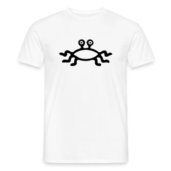 Voler Spaghetti Monster - T-shirt homme - blanc - Devant - AI Model Male 178 dark (178cm)