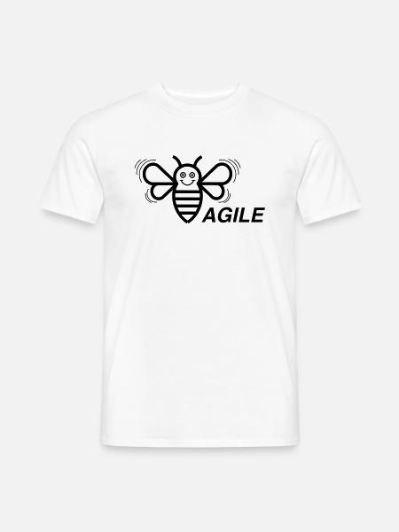 (E) Agile - Men's T-Shirt - white