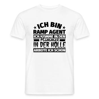 Ramp Agent Geschenk lustig Himmel Hölle - Männer T-Shirt - Weiß - Vorne - AI Model Male 178 dark (178cm)