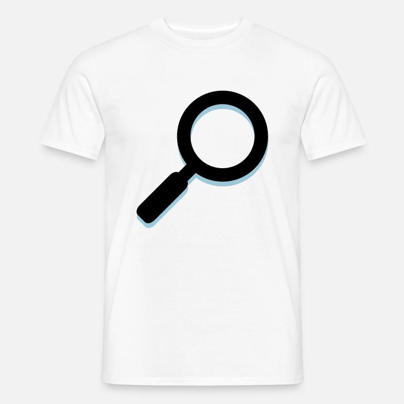 Lupe - Männer T-Shirt - Weiß