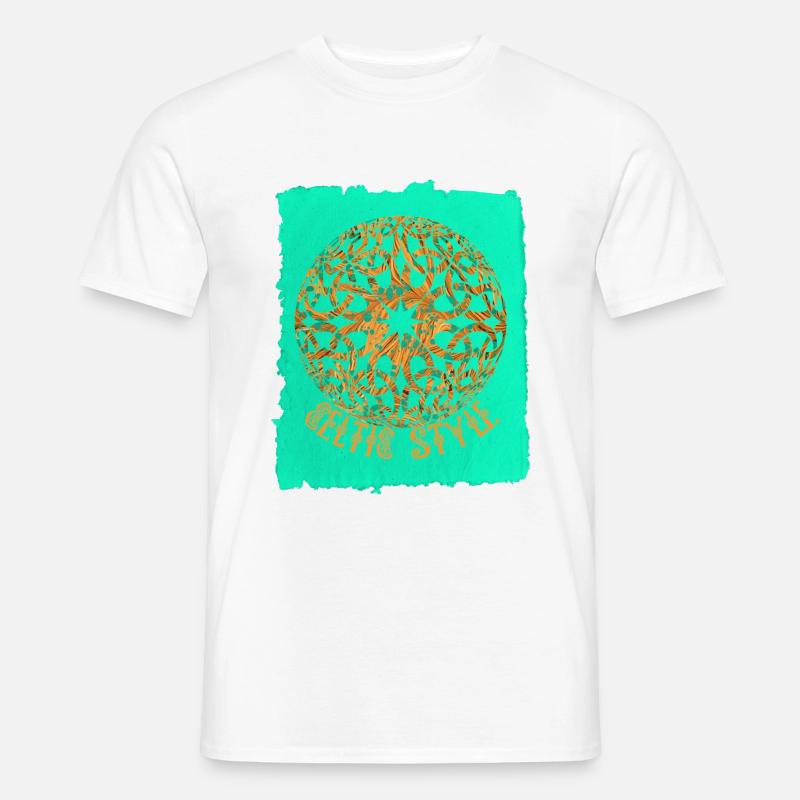 Celtic knot 18 E 95 - Men's T-shirt - white
