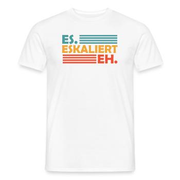 JGA Party Sort Il dégénère de toute façon Retro Vintage - T-shirt homme - blanc - Devant - AI Model Male 178 dark (178cm)