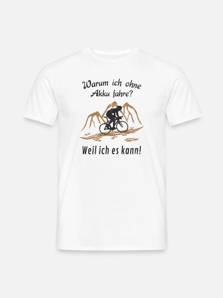 Fahrrad Rennrad Radsport lustig - Männer T-Shirt - Weiß